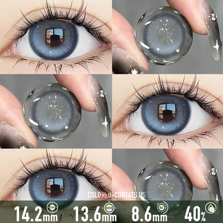 Fox Glacier Blue Contact Lenses