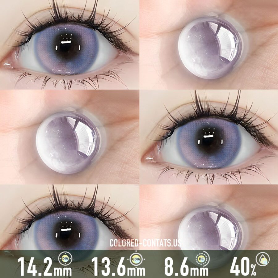 French Riviera Purple Blue Contact Lenses