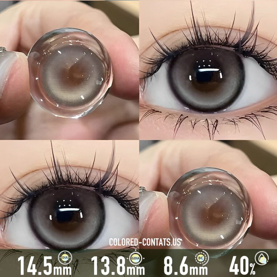 Luminous Cream Brown Contact Lenses