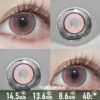 Milky Way Dream Pink Contact Lenses - Colored Contacts Milky Way Dream Pink Contact Lenses
