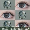 Navy Circle Gradient Contact Lenses - Colored Contacts Navy Circle Gradient Contact Lenses