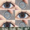 Ocean Abyss Blue Contact Lenses - Colored Contacts Ocean Abyss Blue Contact Lenses