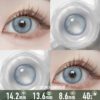 Pearl Grey Gradient Contact Lenses - Colored Contacts Pearl Grey Gradient Contact Lenses Premium Colored Contact Lenses