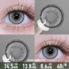 Platinum Cloud Grey Contact Lenses - Colored Contacts Platinum Cloud Grey Contact Lenses