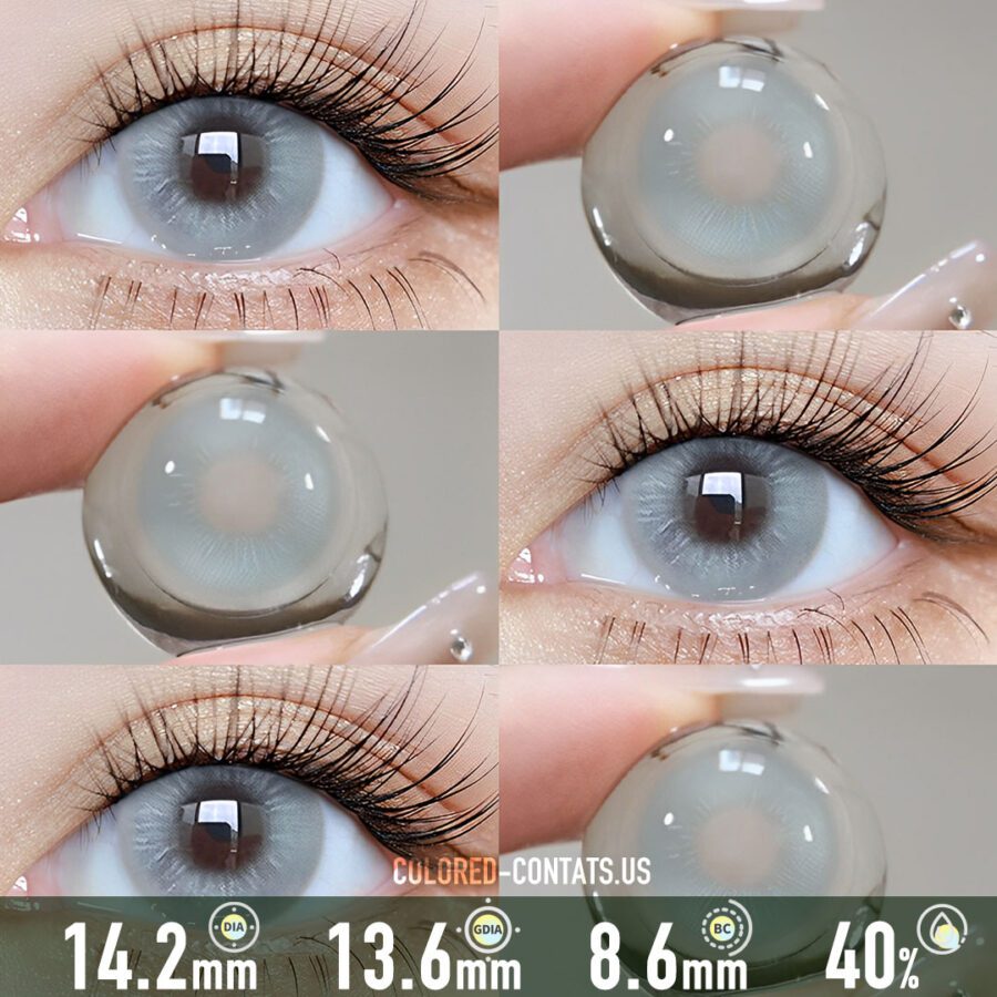 Polar Ice Light Grey Blue Contact Lenses