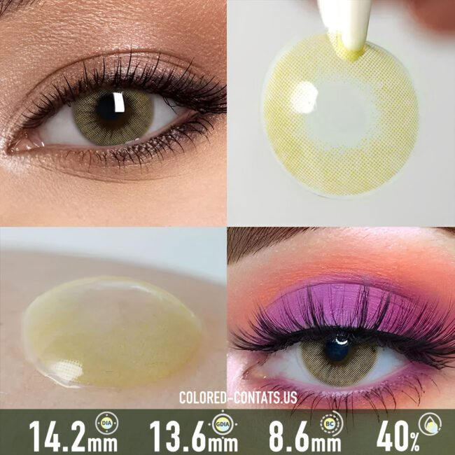 Polar Light Yellow Green Contact Lenses