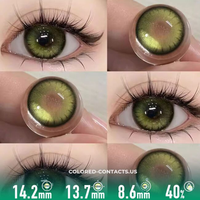 Polar Light Yellow Green Contact Lenses