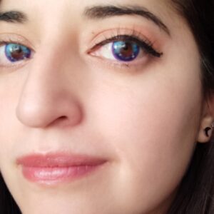 Aurora Dream Galaxy Blue Contact Lenses photo review