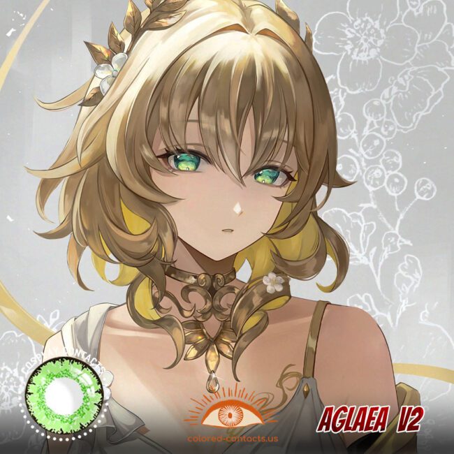 Aglaea Cosplay Green Contact Lenses