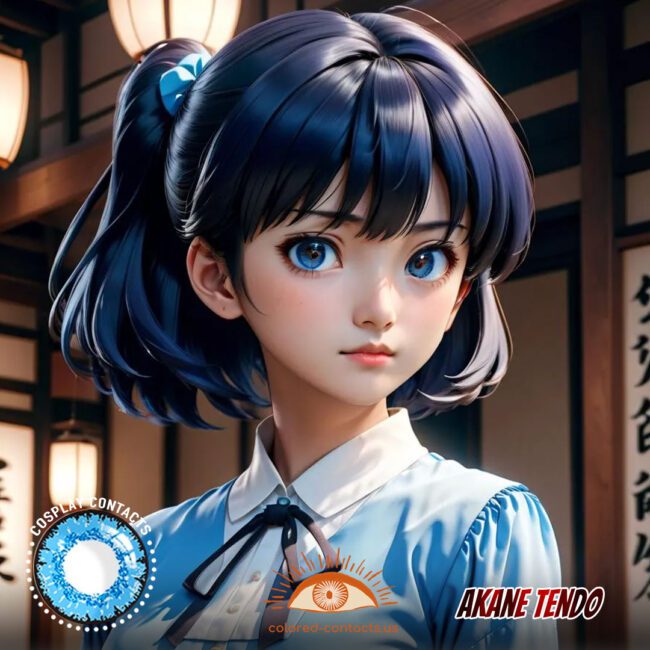 Akane Tendo Cosplay Blue Contact Lenses
