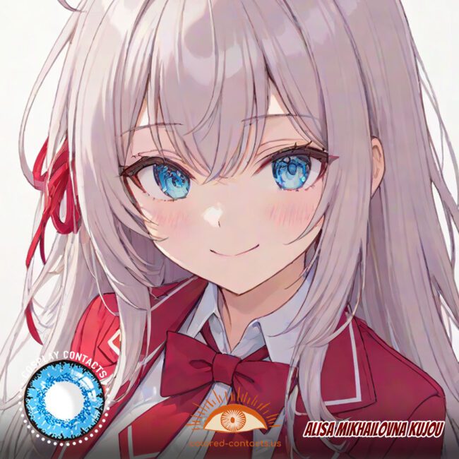 Alisa Mikhailovna Kujou Cosplay Blue Contact Lenses