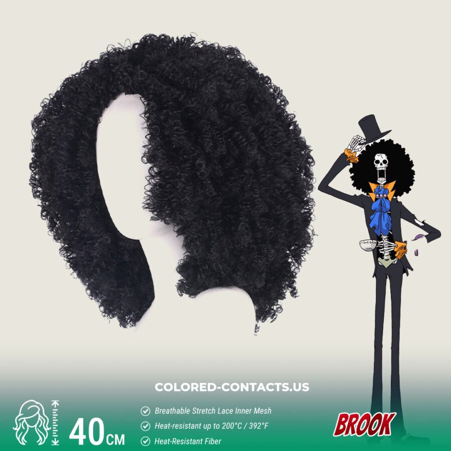 Brook Cosplay Wig