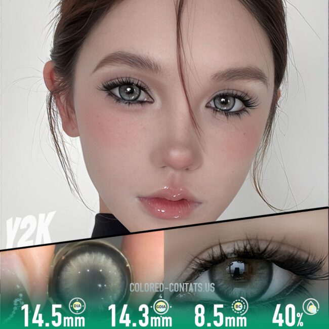 Glacial Allure Grey Contact Lenses
