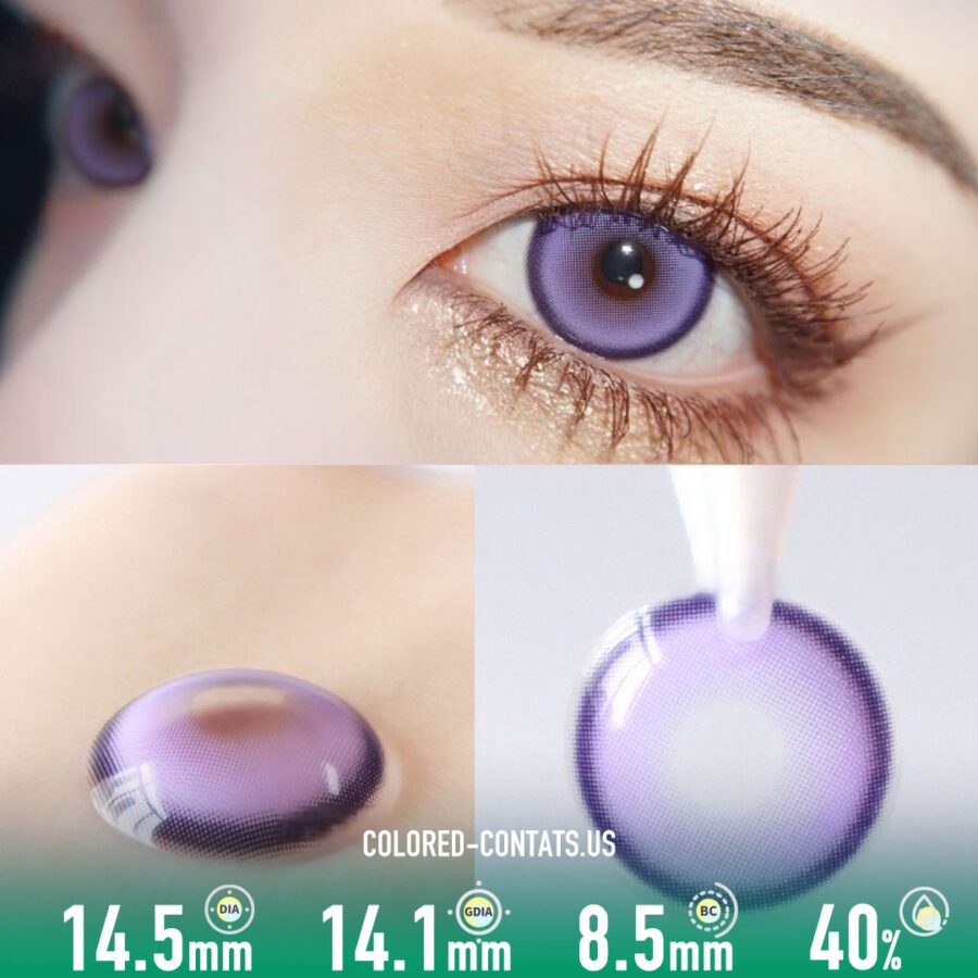 Mermaid Mystic Purple Contact Lenses (10 Pcs)