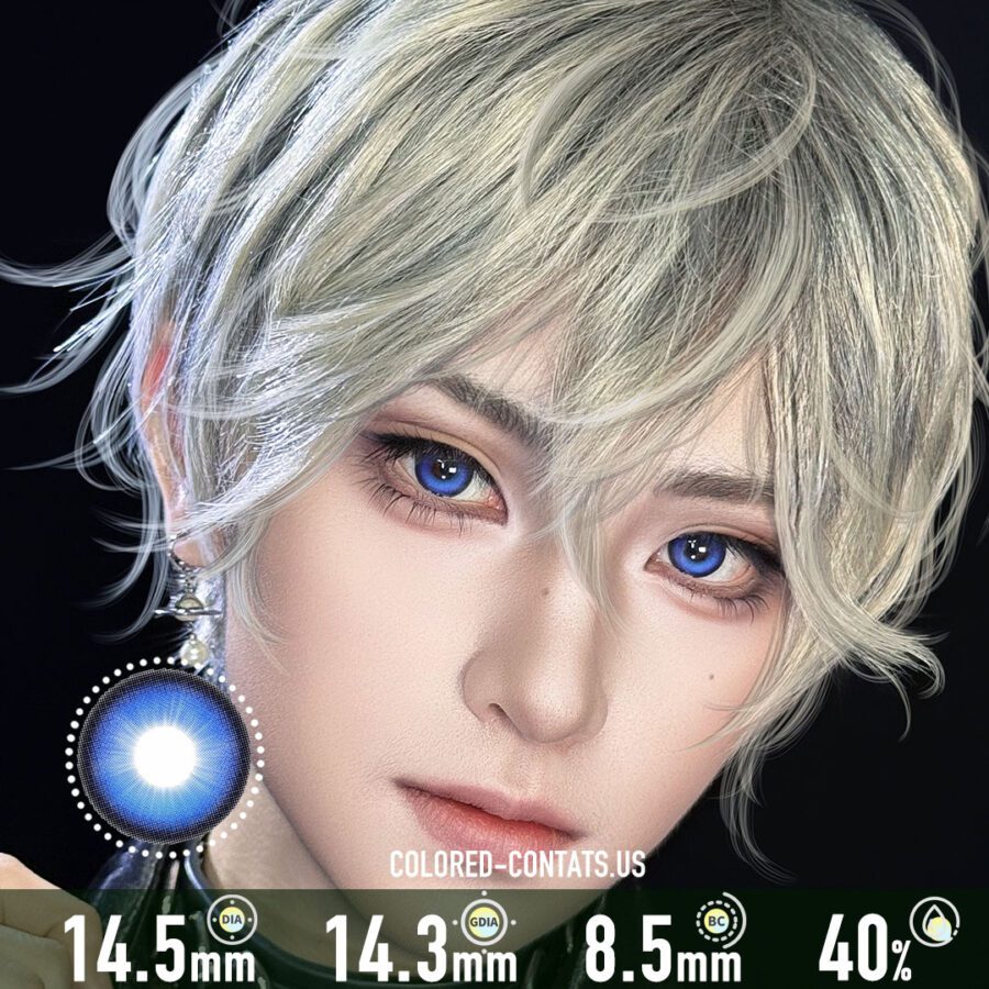 Punk Blue Colored Contacts