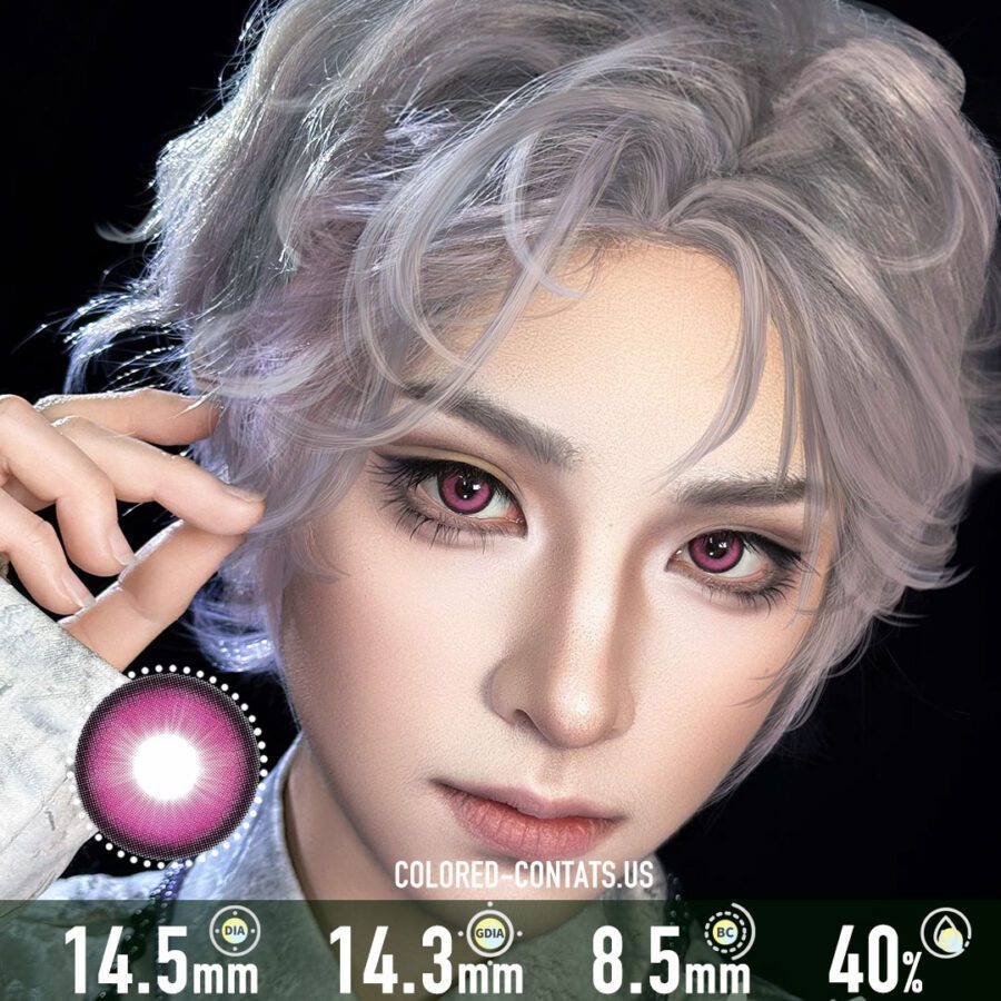 Punk Pink Colored Contacts - Image 2