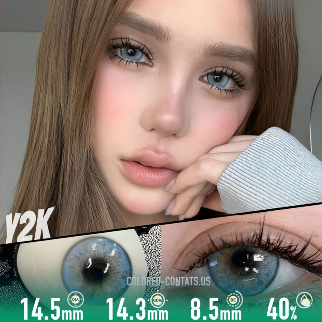 Smoky Ocean Grey Contact Lenses