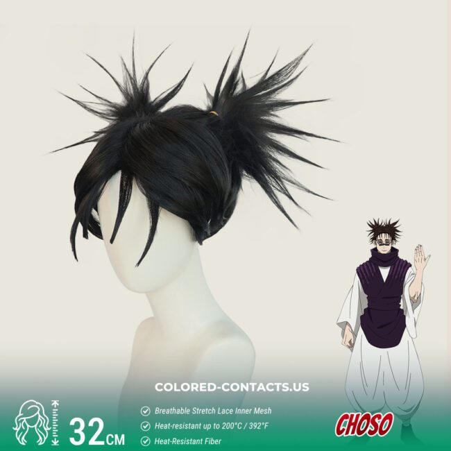 Jujutsu Kaisen : Choso Cosplay Wig - Colored Contacts Choso Cosplay Wig