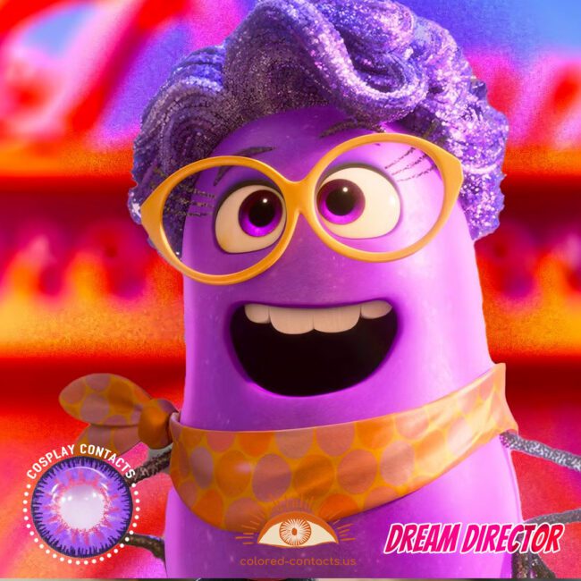 Inside Out: Dream Director Cosplay Purple Contact Lenses
