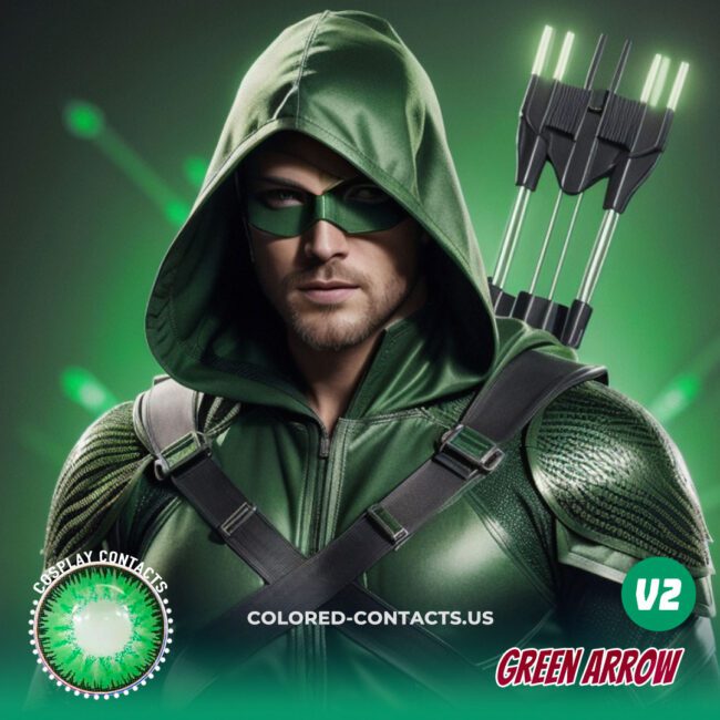 Green Arrow Cosplay Contact Lenses - Colored Contacts Green Arrow Cosplay Contact Lenses Premium Colored Contact Lenses