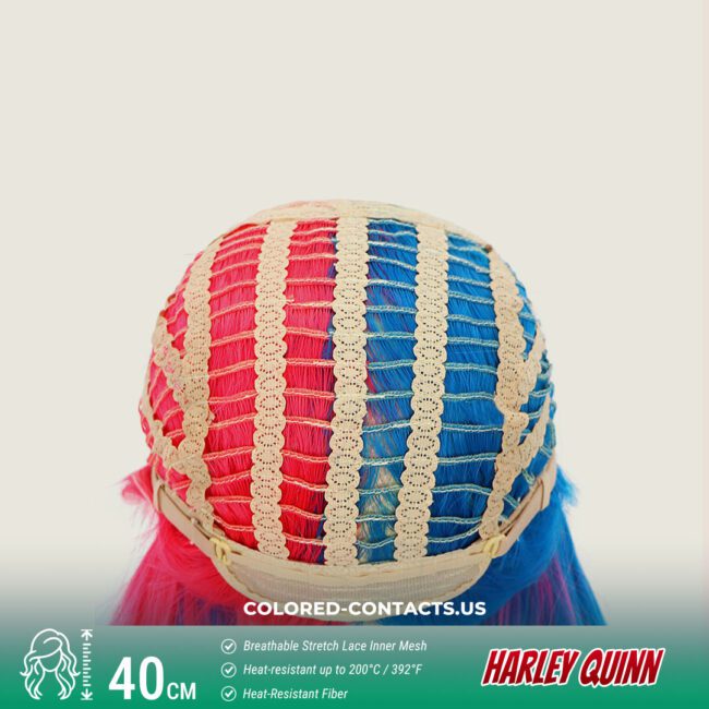 Harley Quinn Cosplay Wig - Colored Contacts Harley Quinn Cosplay Wig Premium Colored Contact Lenses