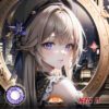 Honkai : Herta Cosplay Purple Contact Lenses - Colored Contacts Herta Cosplay Purple Contact Lenses