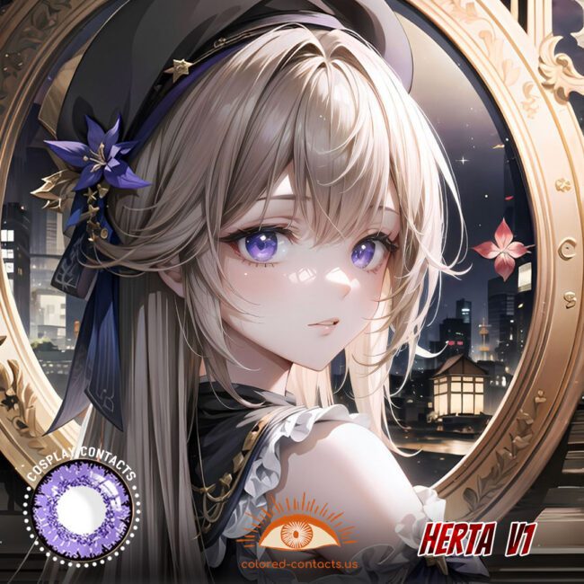 Herta Cosplay Purple Contact Lenses