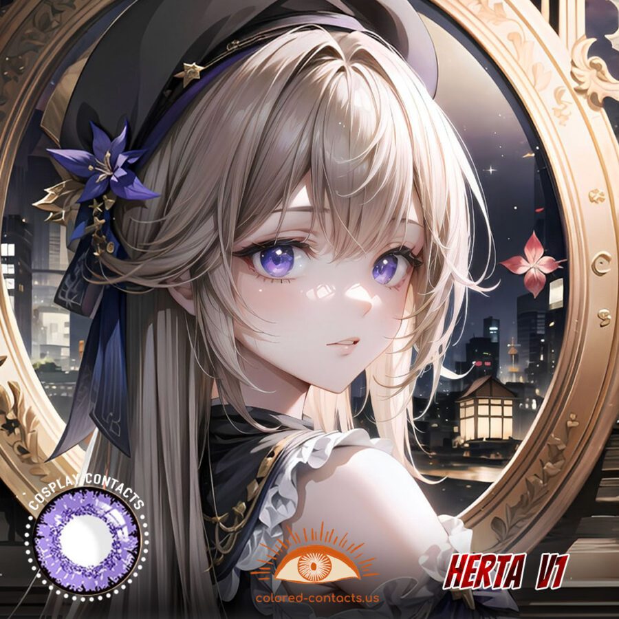 Herta Cosplay Purple Contact Lenses