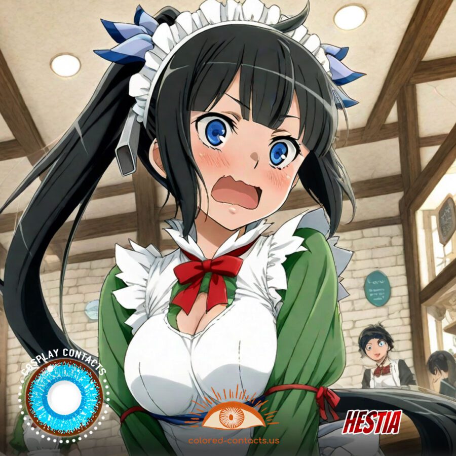 Hestia Cosplay Blue Contact Lenses