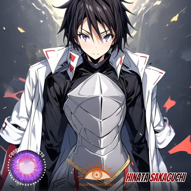 Hinata Sakaguchi Cosplay Purple Contact Lenses