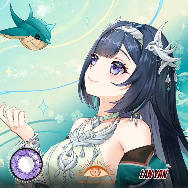 Lan Yan Cosplay Purple Contact Lenses