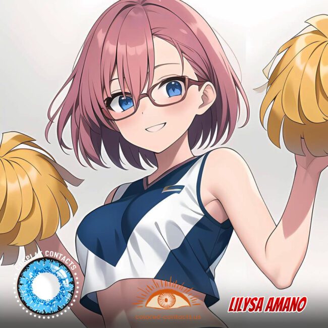 Lilysa Amano Cosplay Blue Contact Lenses
