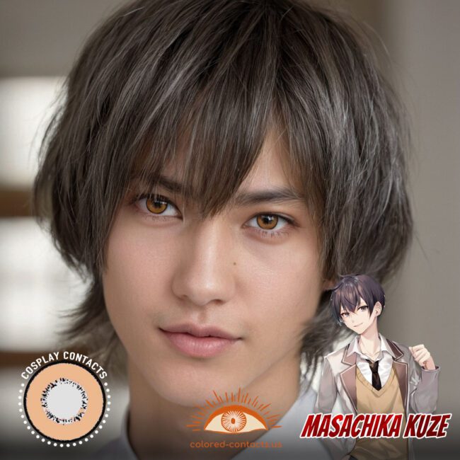 Masachika Kuze Cosplay Brown Contact Lenses