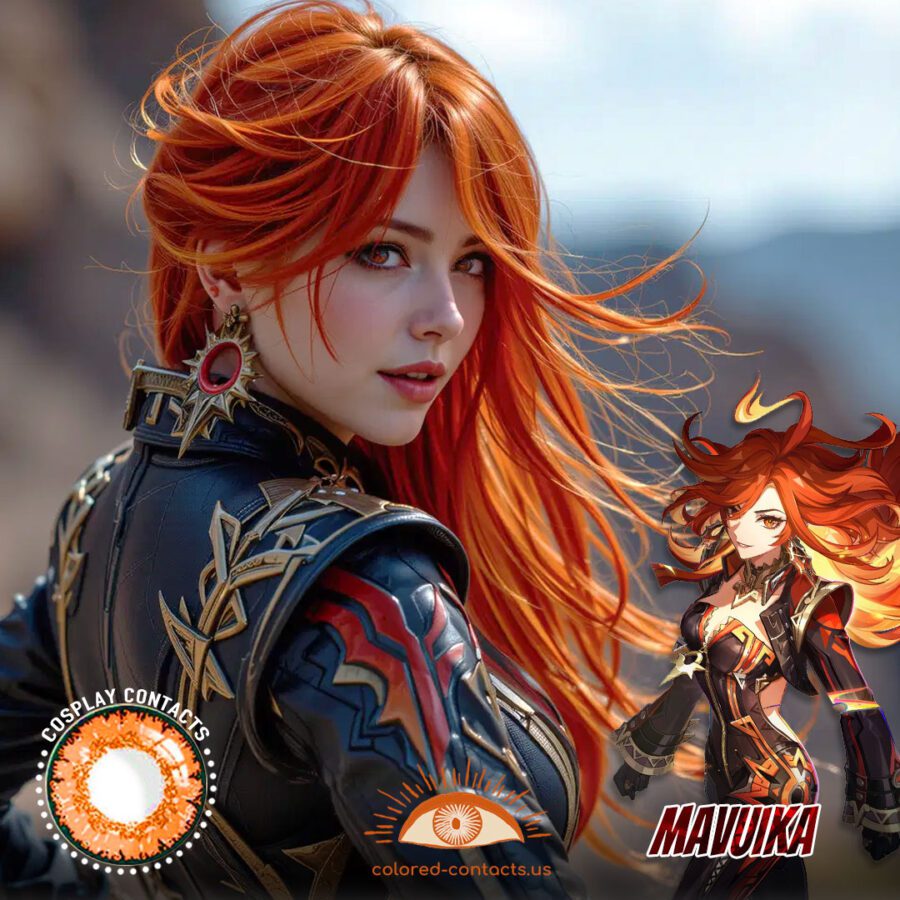 Mavuika Cosplay Orange Contact Lenses