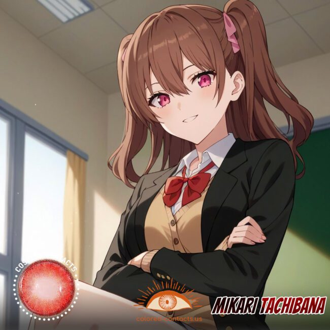 Mikari Tachibana Cosplay Red Contact Lenses