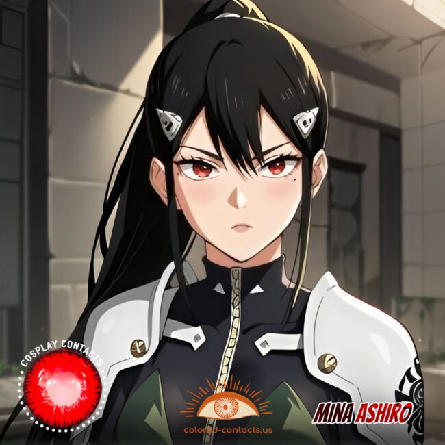 Mina Ashiro Cosplay Red Contact Lenses
