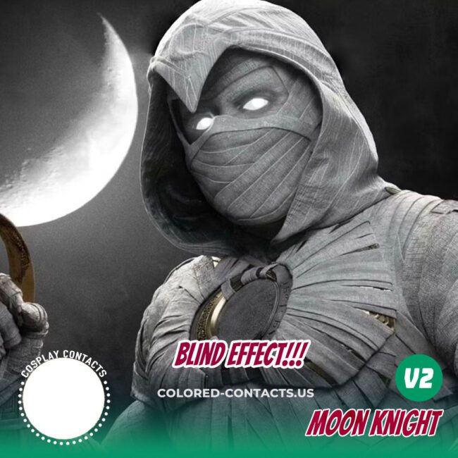 Moon Knight Cosplay Contact Lenses - Colored Contacts Moon Knight Cosplay Contact Lenses Premium Colored Contact Lenses