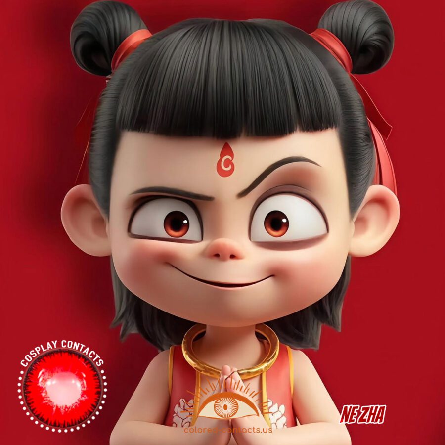 Ne Zha Cosplay Red Contact Lenses