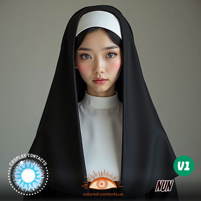 Nun Cosplay Contact Lenses - 5 Heavenly Styles - Colored Contacts Nun Cosplay Contact Lenses - 5 Heavenly Styles Premium Colored Contact Lenses