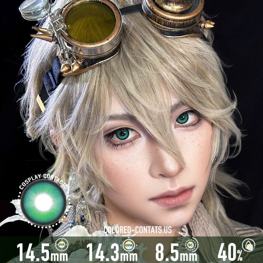 Punk Green Colored Contacts