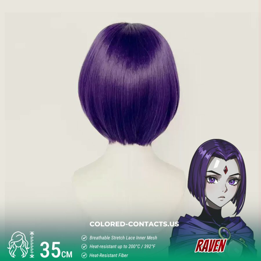 Raven Cosplay Wig -  Teen Titans - Image 2