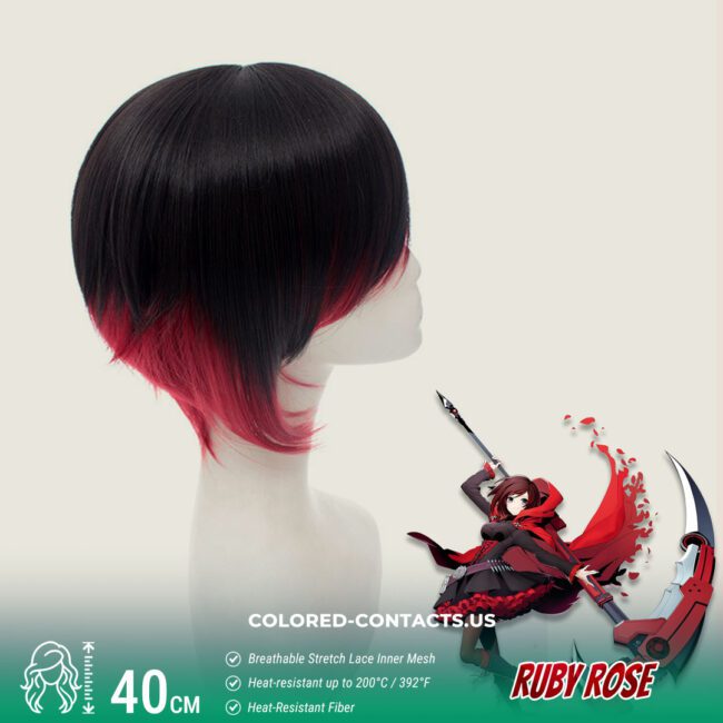 Rwby Rose Cosplay Wig - Colored Contacts Rwby Rose Cosplay Wig Premium Colored Contact Lenses