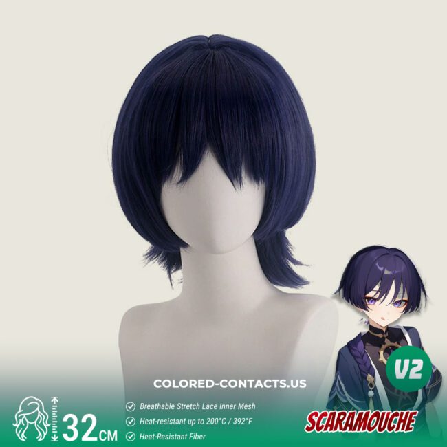Scaramouche Cosplay Wig - 2 Styles - Solid