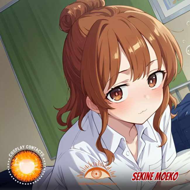 Sekine Moeko Cosplay Brown Contact Lenses