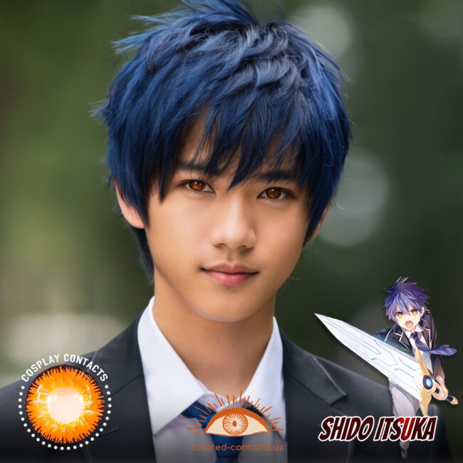 Shido Itsuka Cosplay Brown Contact Lenses
