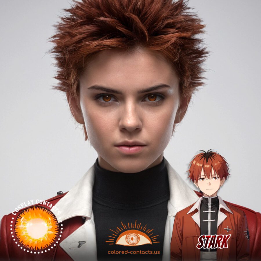 Frieren: Stark Cosplay Brown Contact Lenses