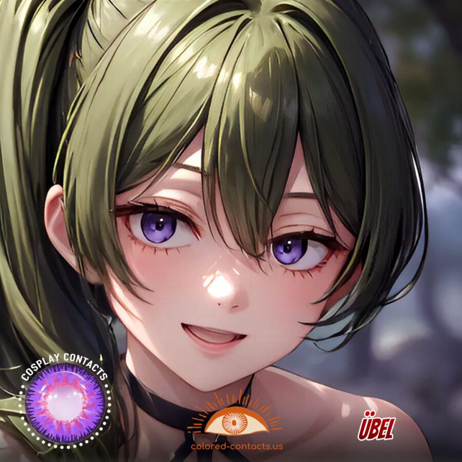 Übel Cosplay Purple Contact Lenses