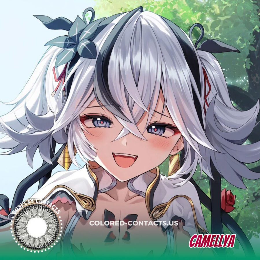Camellya Cosplay Grey Contact Lenses
