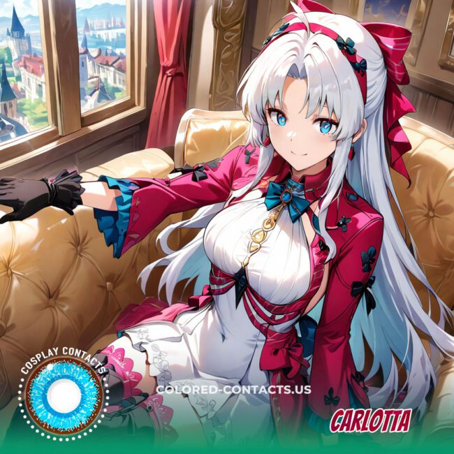 Carlotta Cosplay Blue Contact Lenses