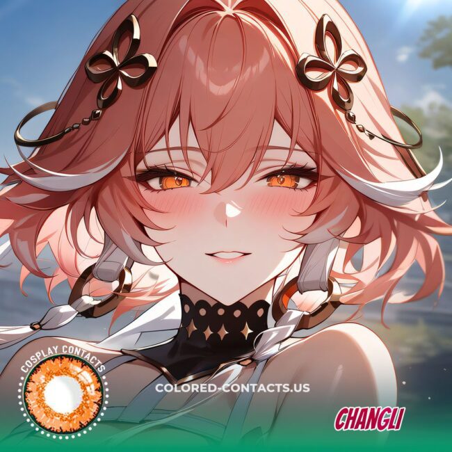 Changli Cosplay Orange Contact Lenses